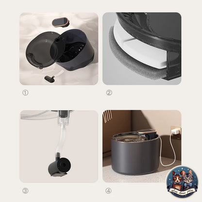 מזרקת מים אוטומטית יוקרתית לחתולים - בוטיק החתול והכלב - בוטיק החתול והכלב - לחתול - לכלב - cat - dog - catopia - petbest - פט בסט - אוכל - חול - מזרקת מים - דלת - גדול - קערות גג לחיות - רתמה - קטן - מצלמה - מתקן האכלה - נעליים - מיטה מזרקה - קערה - ג'אנגו